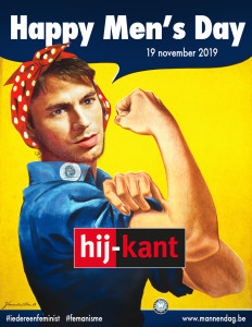 Beeld naar aanleiding van internationale mannendag 2019.