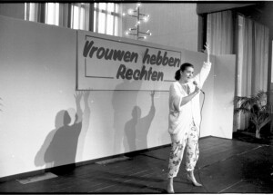 SVF Aktiedag ' Vrouwen hebben rechten ' Antwerpen, 1986. Fotograaf: Van De Kerckhove, Peter.