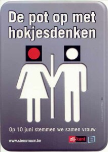 Affiche naar aanleiding van de verkiezingen.